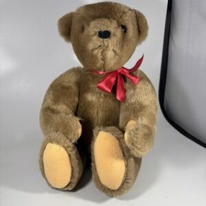 1983 Charm Co TEDDY BEAR Stuffed Animal Plush 12 inch high Brown Jointed